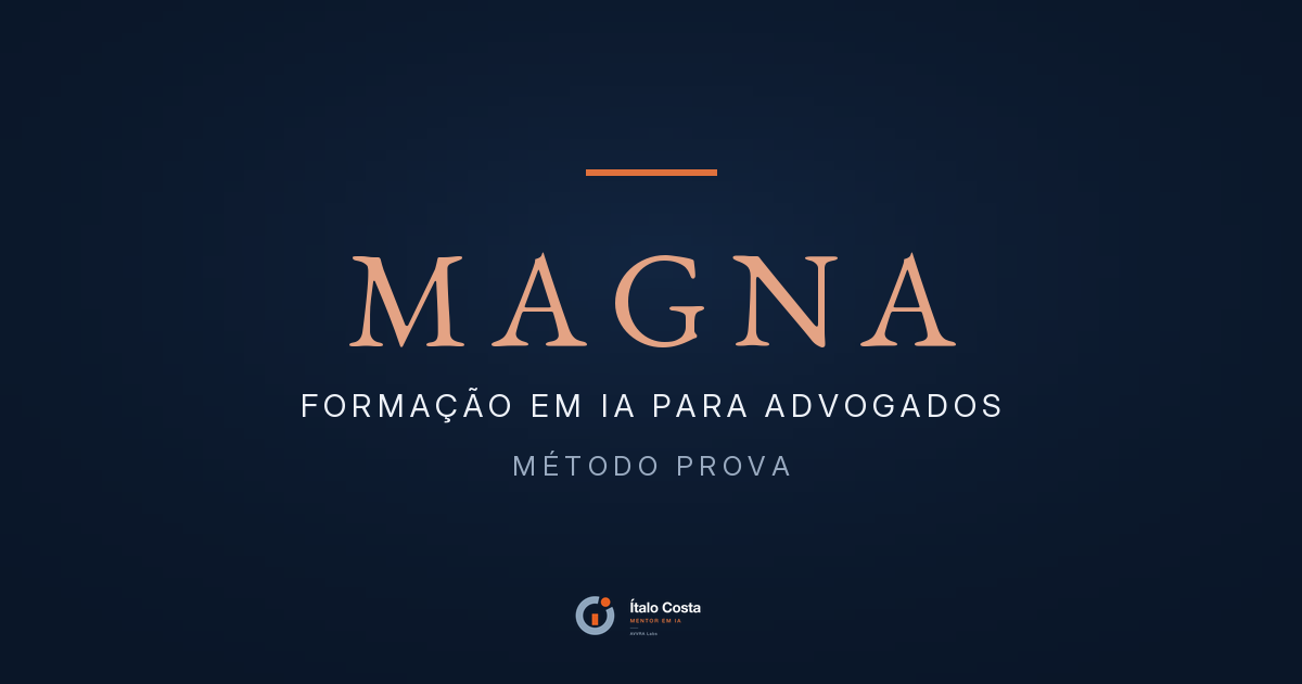 MAGNA, formação em IA para advogados, Método PROVA