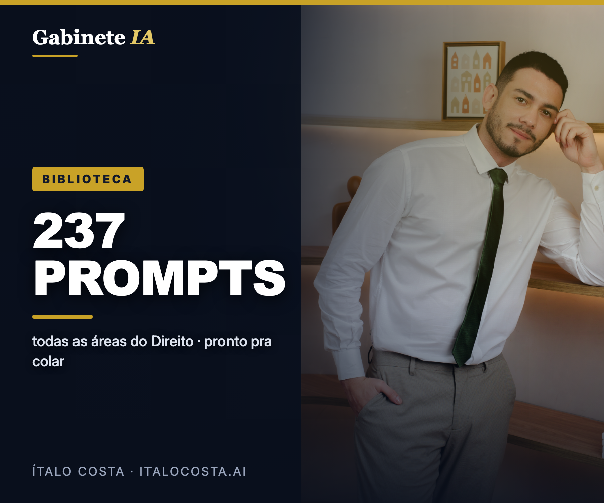 237 Prompts de IA Jurídica para Advogados — Todas as Áreas do Direito